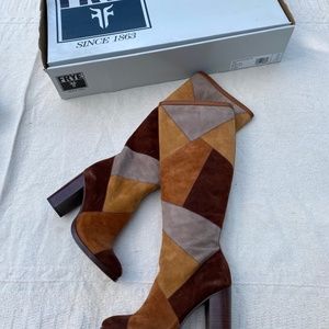 Claude Patchwork Tail Frye Boot